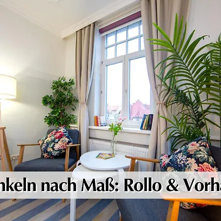 Apartment 12 Fewos Im Jugendstilhaus Mit Aufzug, Terrasse, Kingsize-bett, Smart-tv, Etc